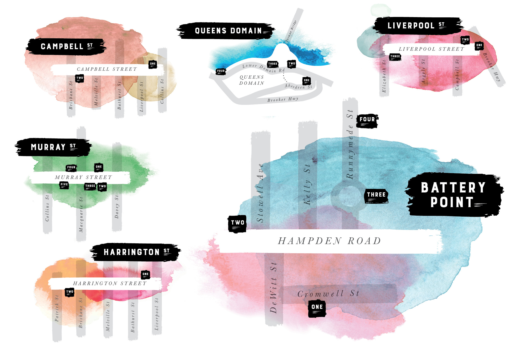 Discovering Hobart Graphic design, logos, business cards, stationery