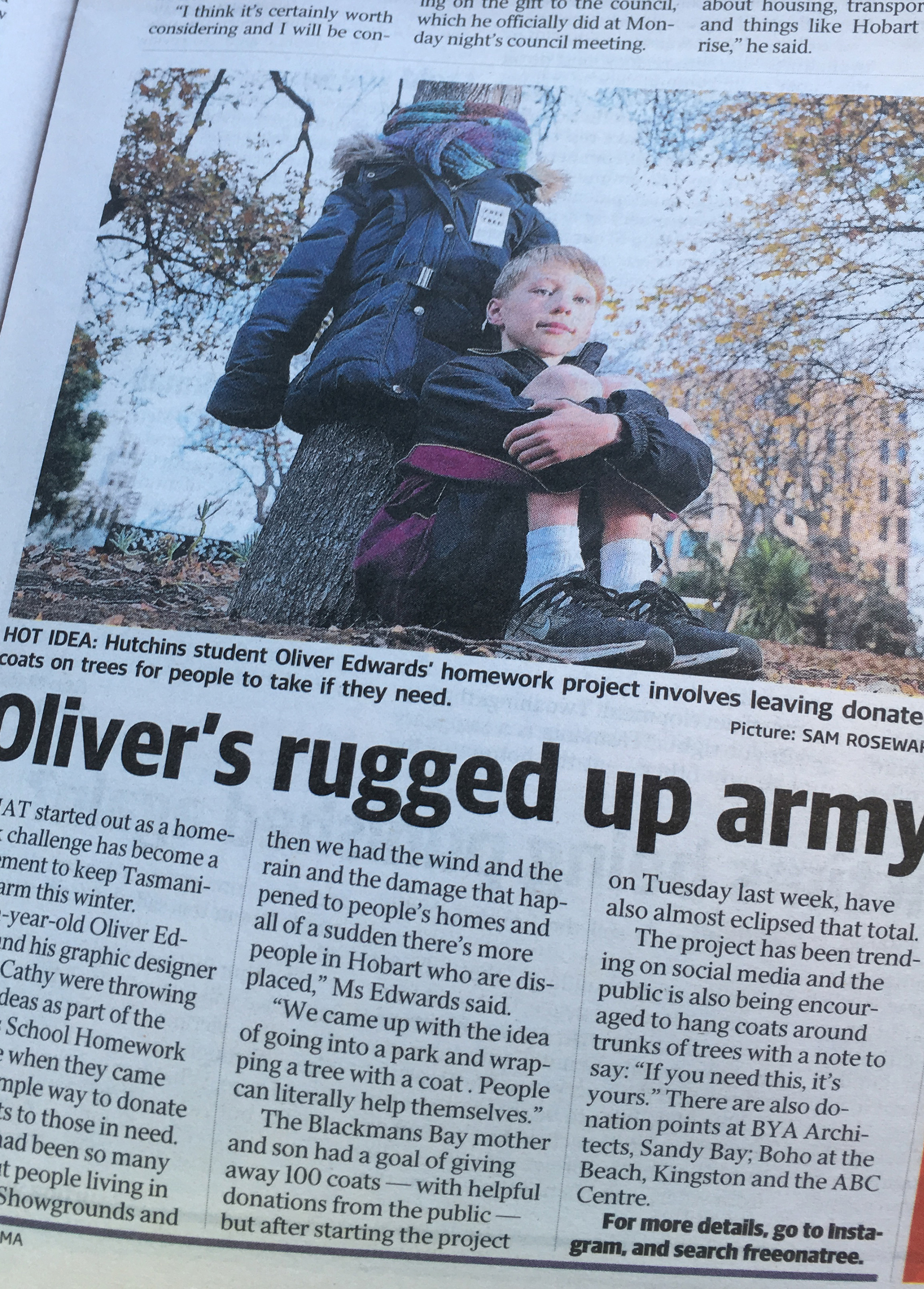 Free on a Tree Newspaper